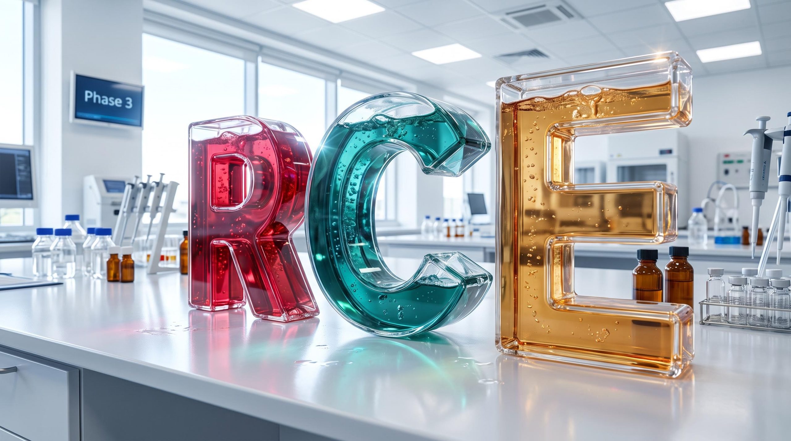 Colorful RCE laboratory scene