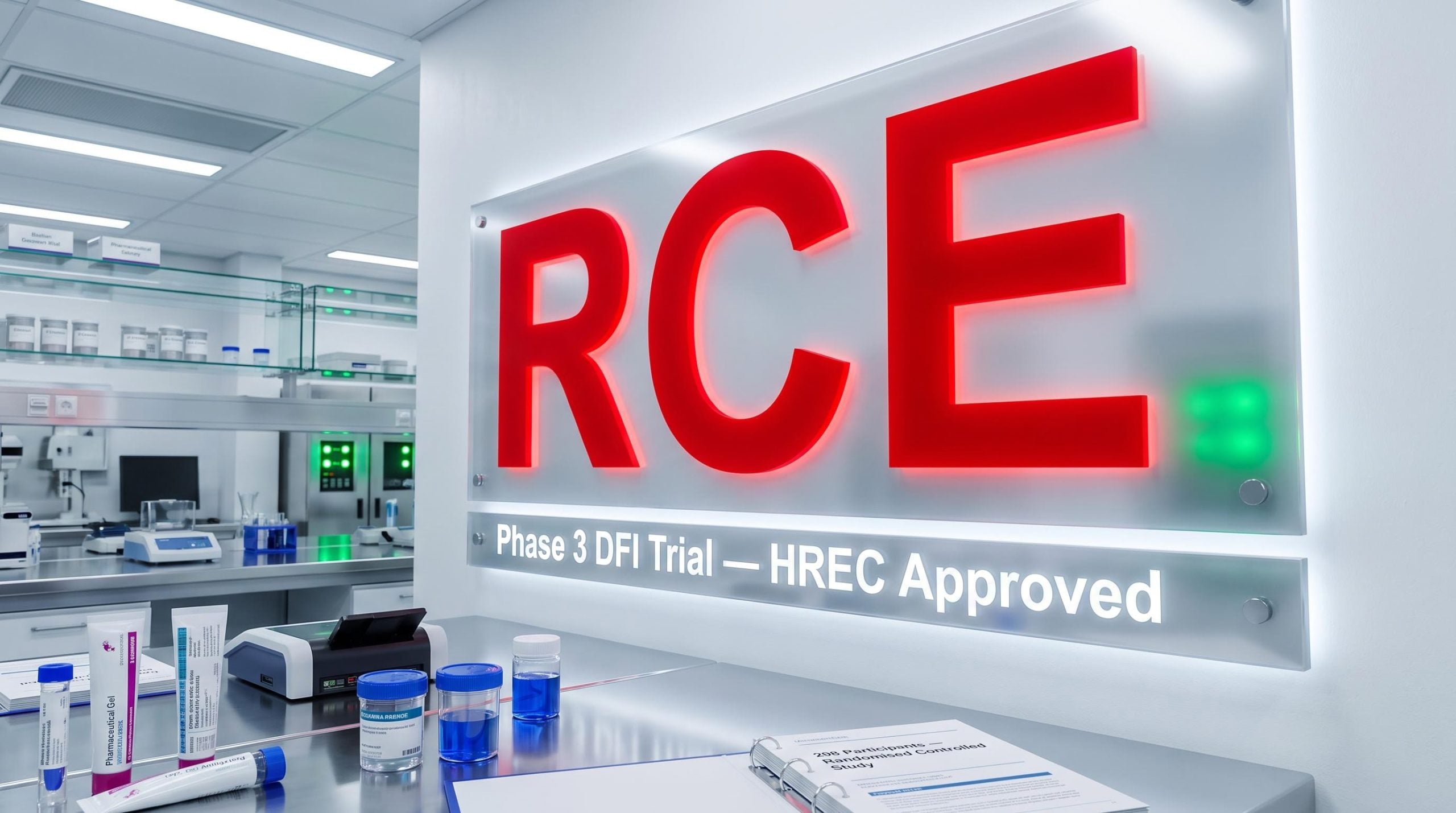 Clinical trial laboratory setup