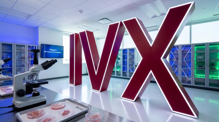 Large IVX letters in lab