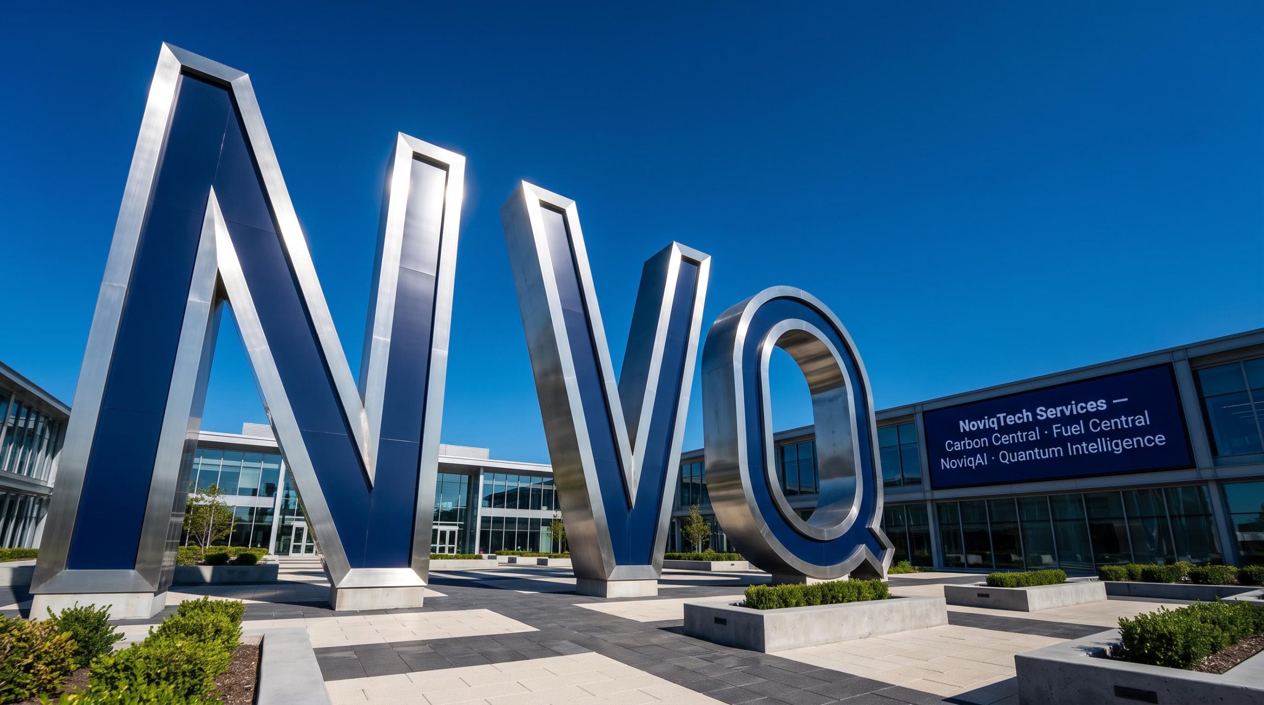 NVQ letters building exterior