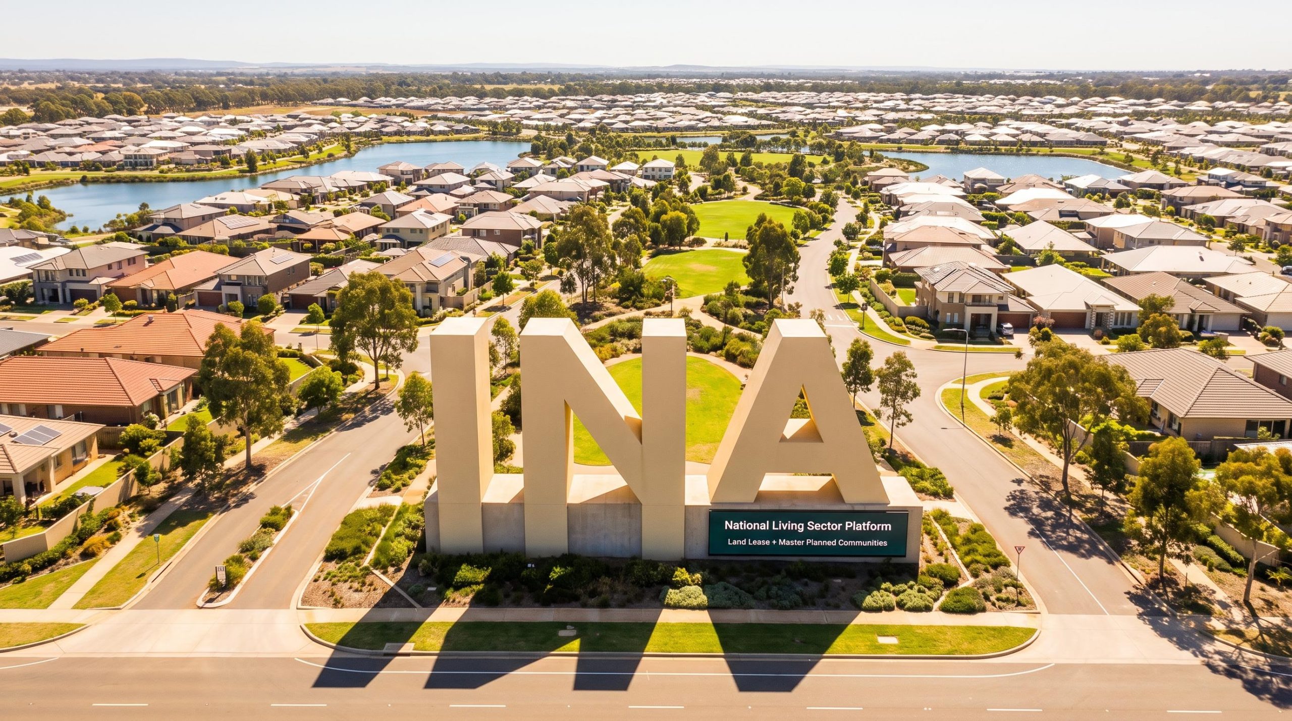 INA sign in housing area