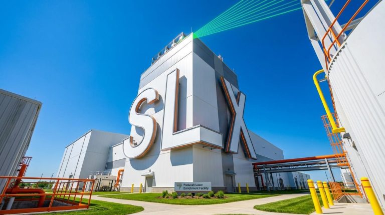 Large building with SLX letters