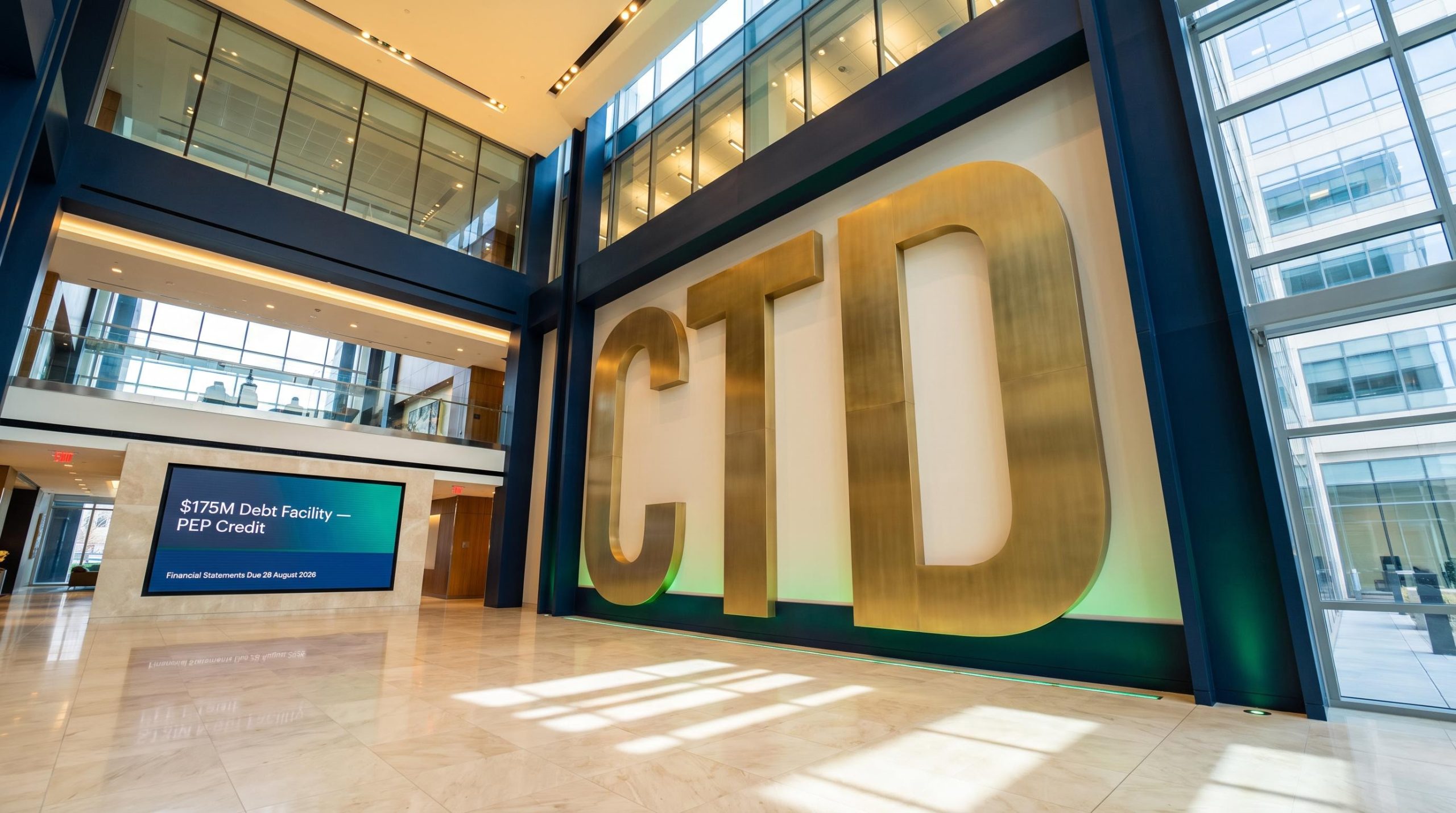 Large CTD letters indoor