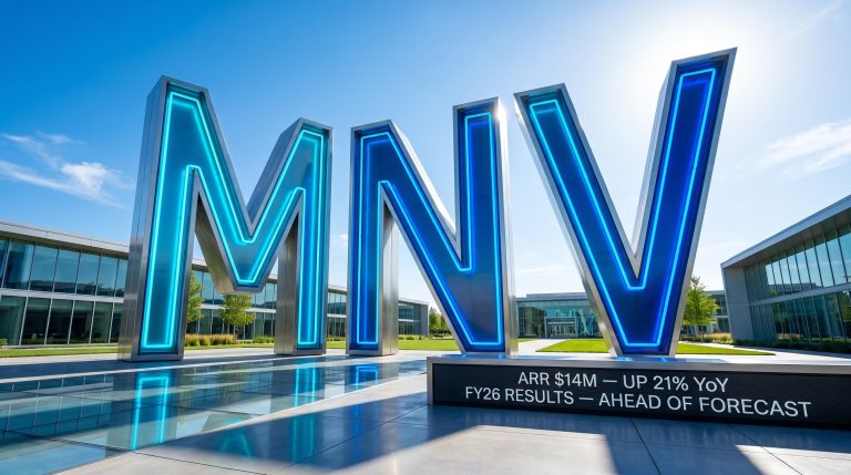 Large MNV letters sculpture