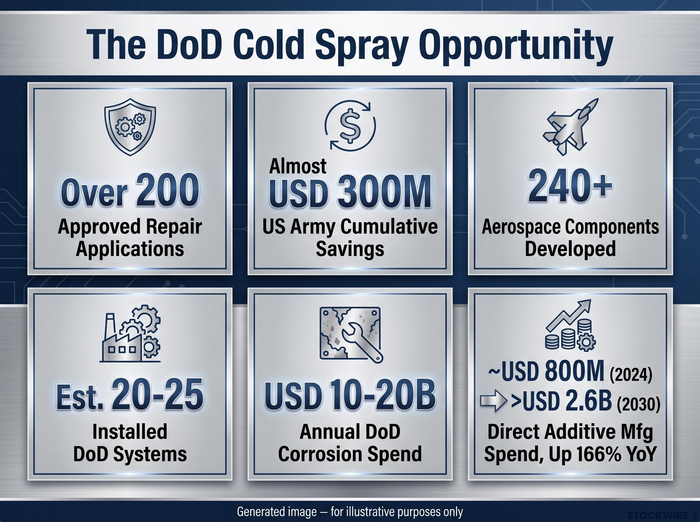 The DoD Cold Spray Market Opportunity Dashboard