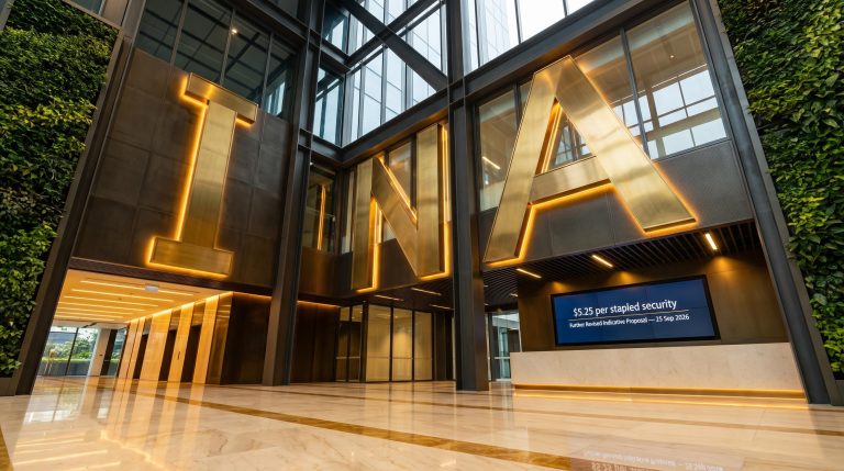 Large letters in lobby