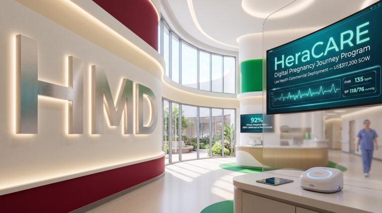 High-tech medical center interior