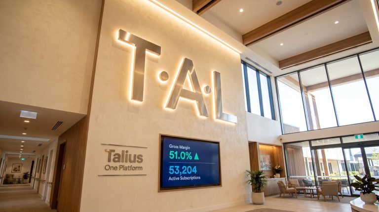 Office lobby with big windows