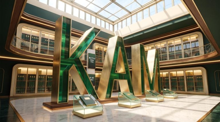 Interior with large KAV letters