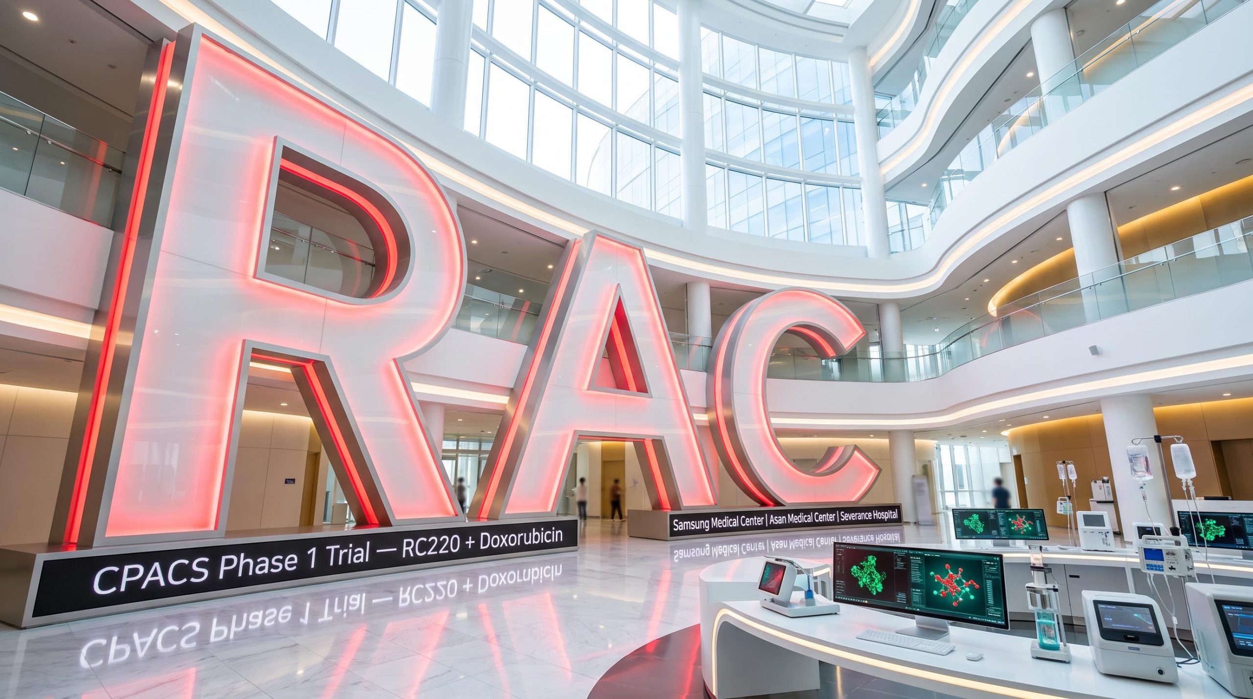 Large illuminated RAC letters