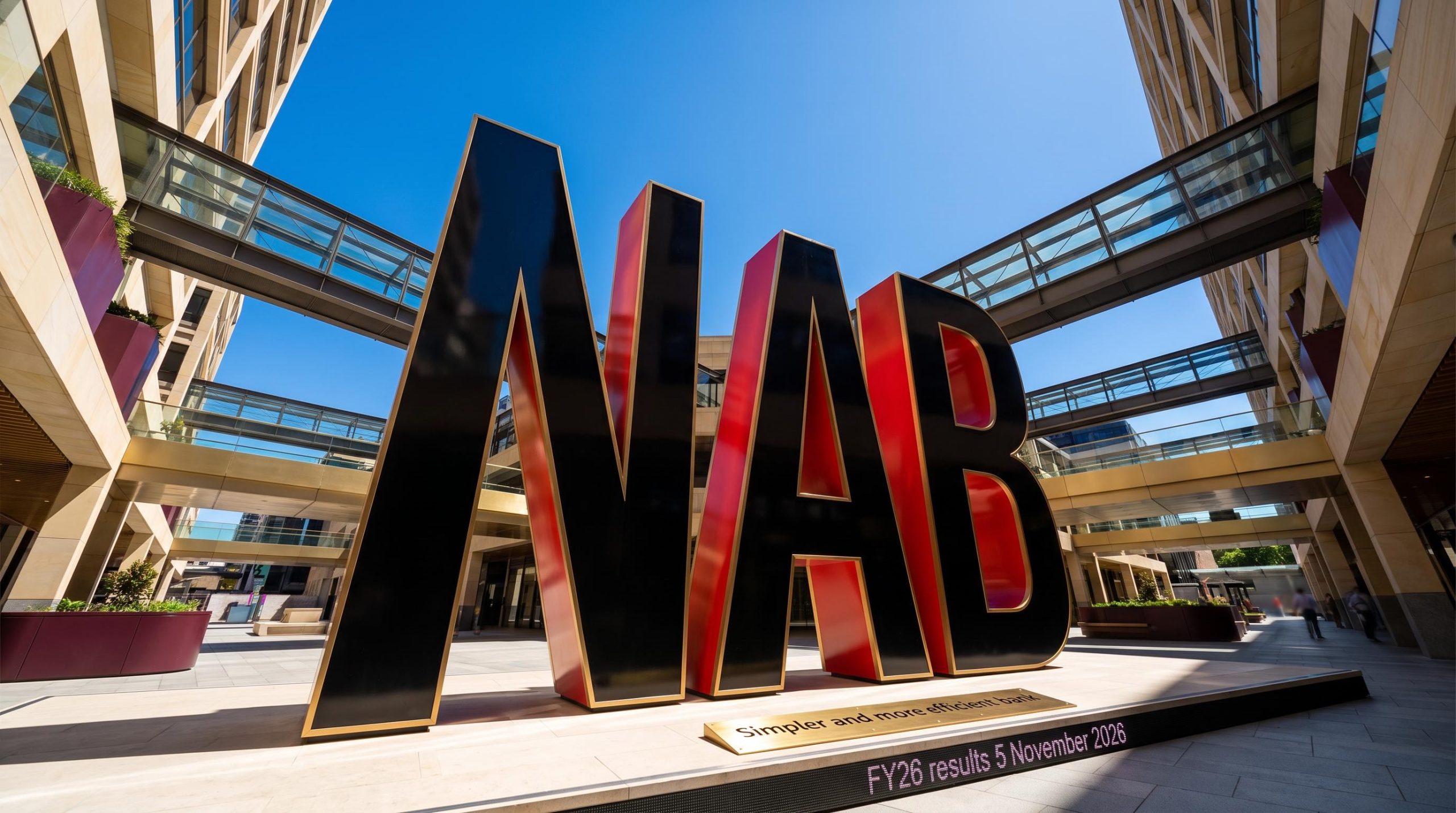 Large NAB sign outdoors