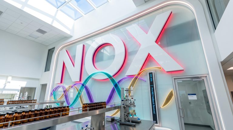 NOX sign in modern lab