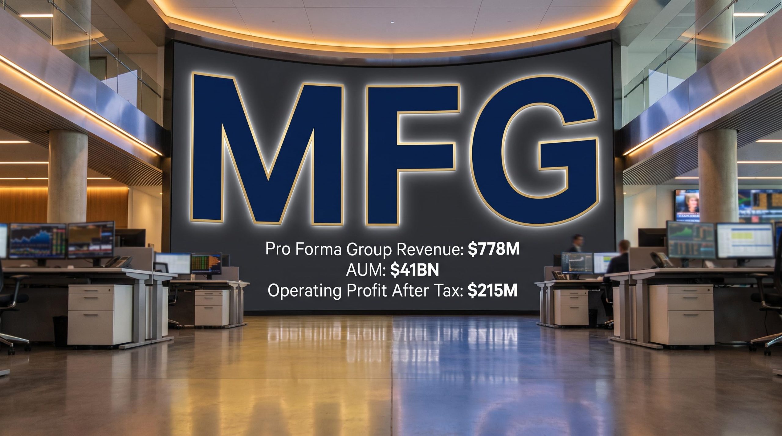 MFG financial figures screen