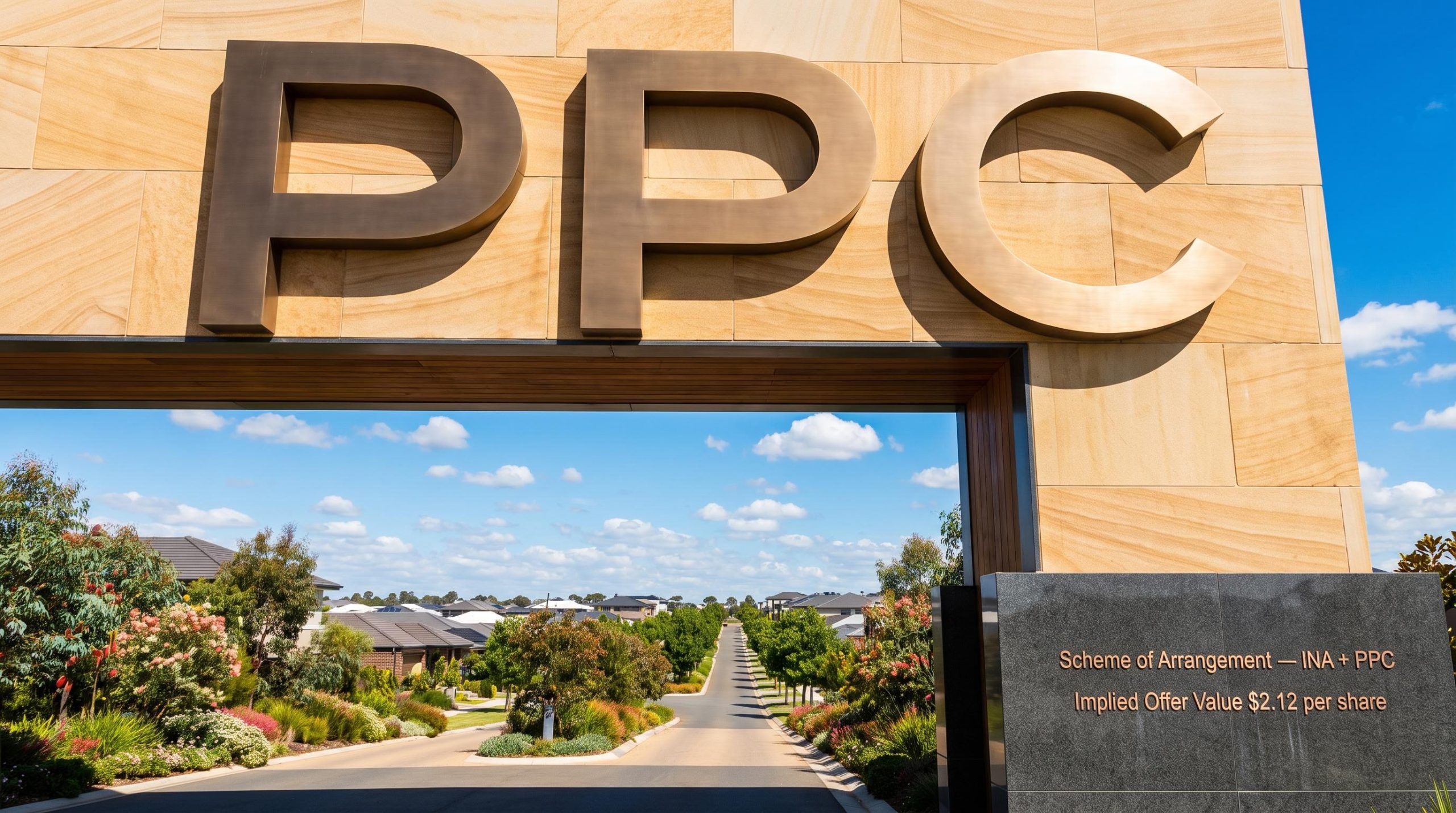 Large PPC sign at entrance