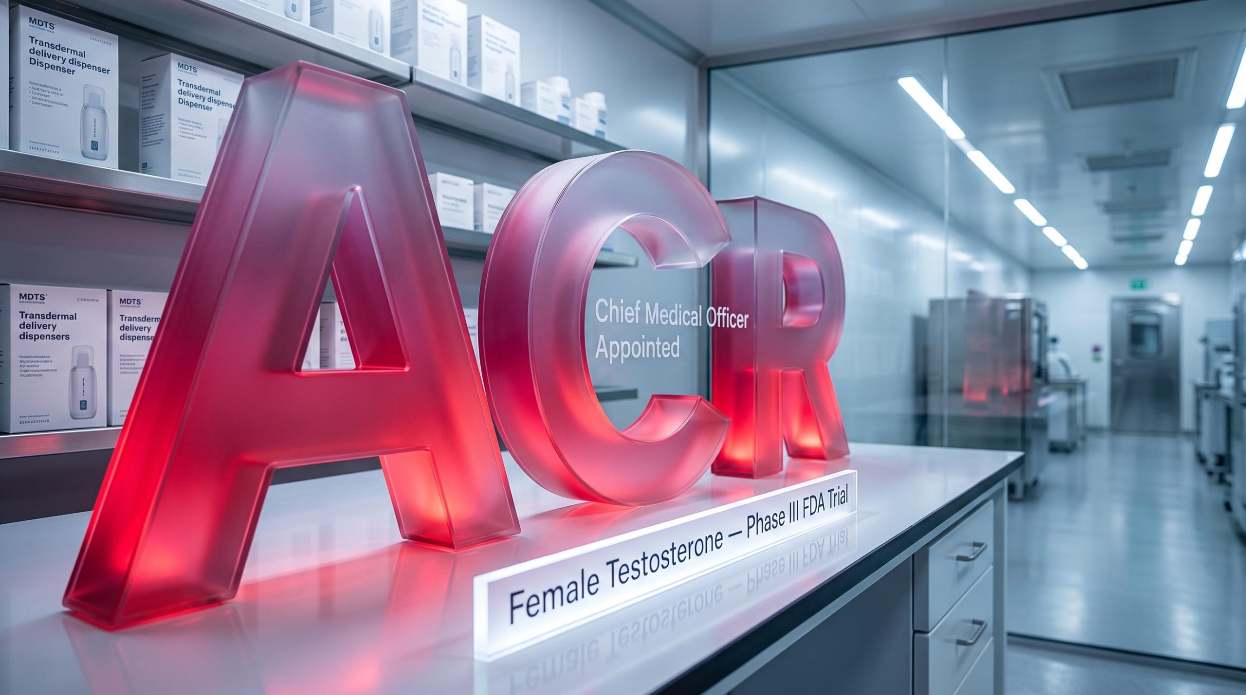 Lab equipment and large letters