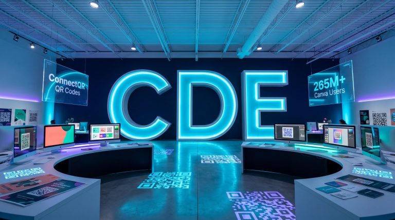 Neon lit display room