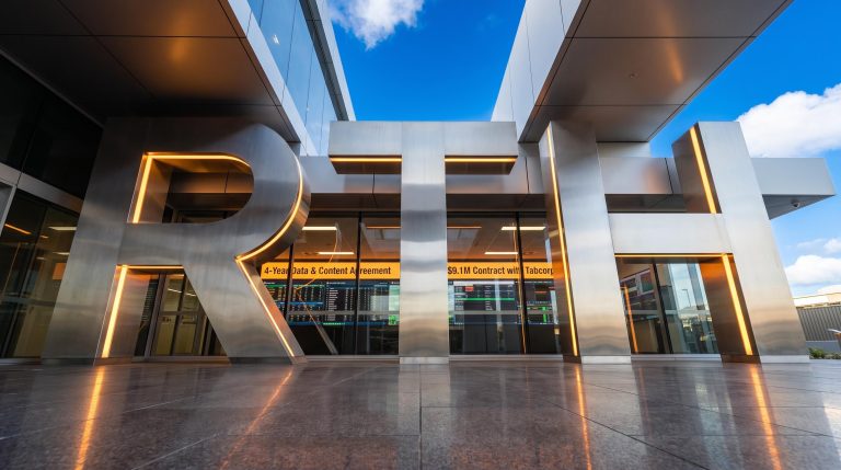 Modern architecture with signage