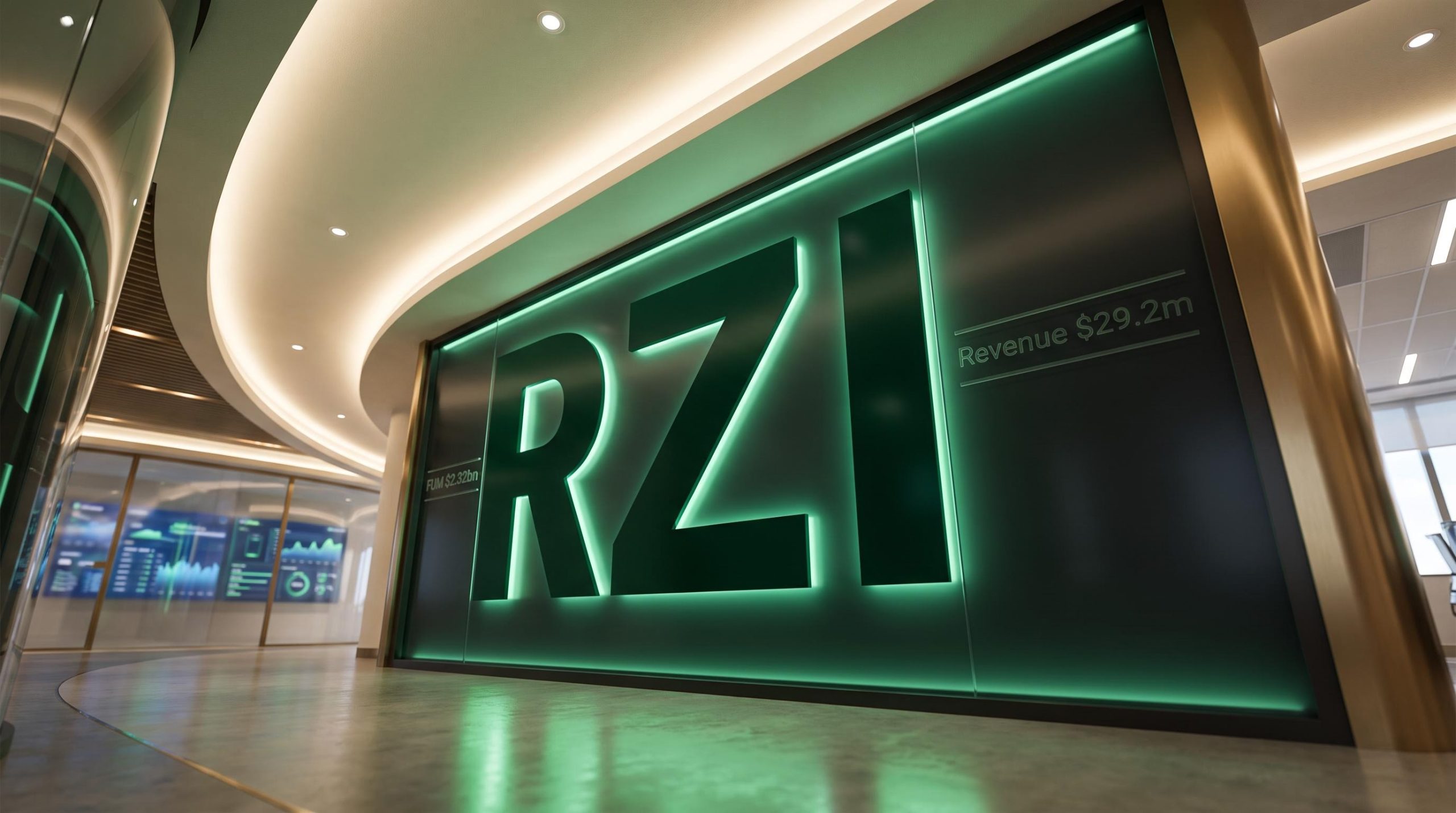 Illuminated RZI sign with revenue