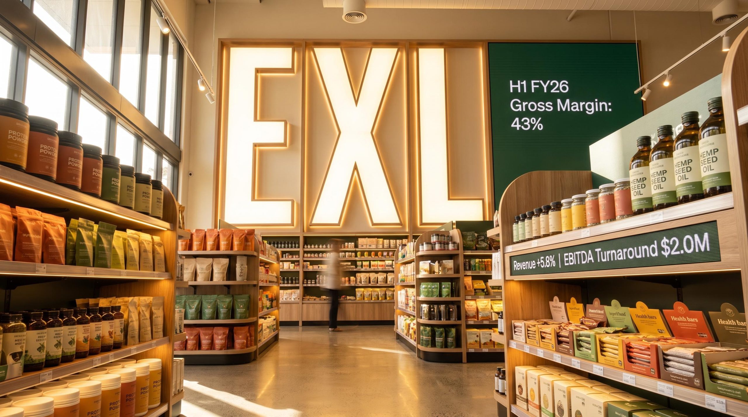 Wellness store interior display