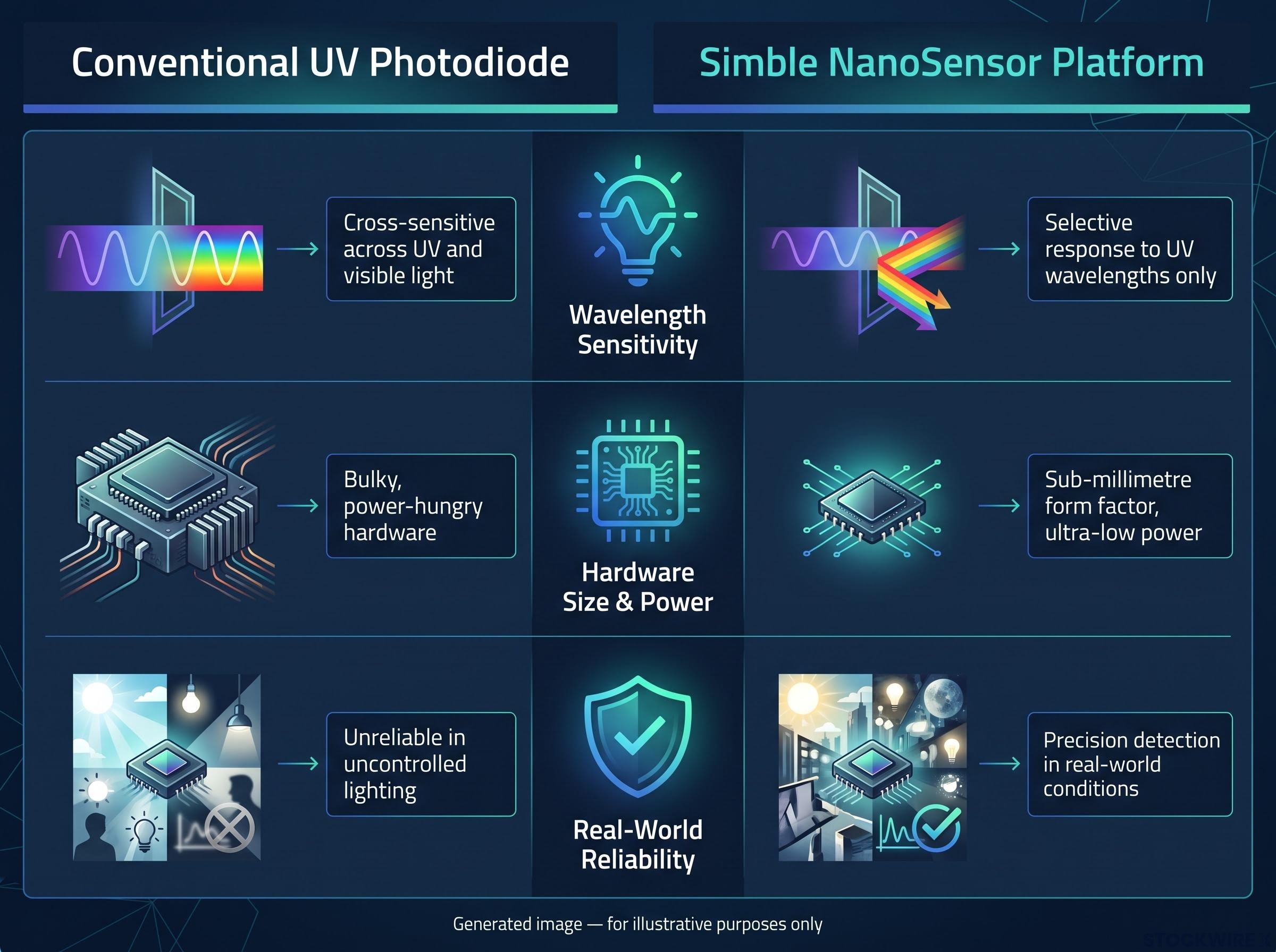 UV Sensor Technology Comparison: Conventional vs. NanoSensor