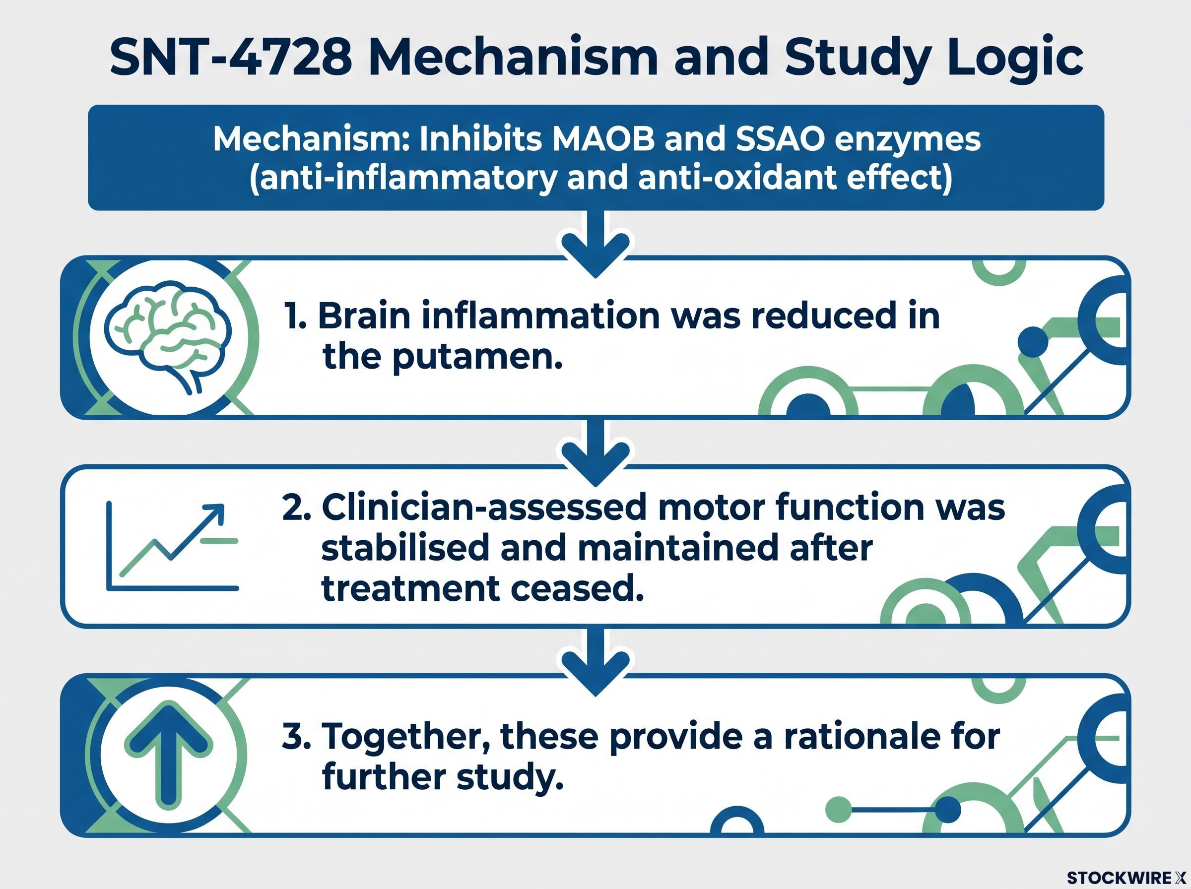 SNT-4728 Mechanism and Study Logic Flowchart