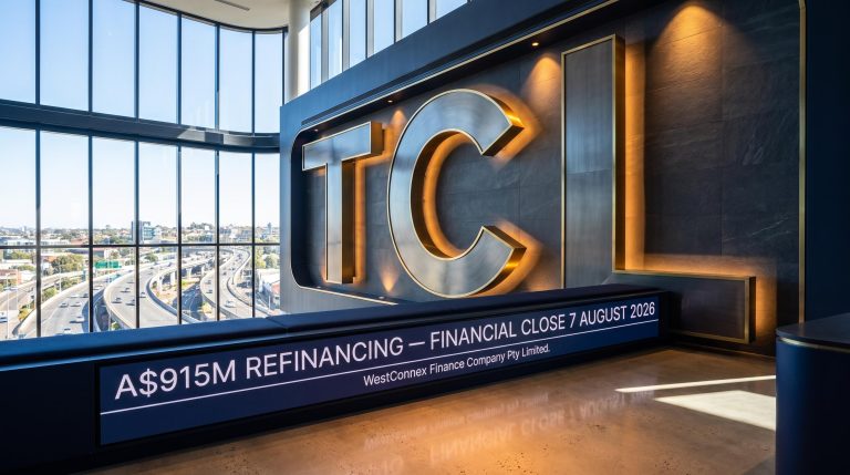 TCL logo with highway view
