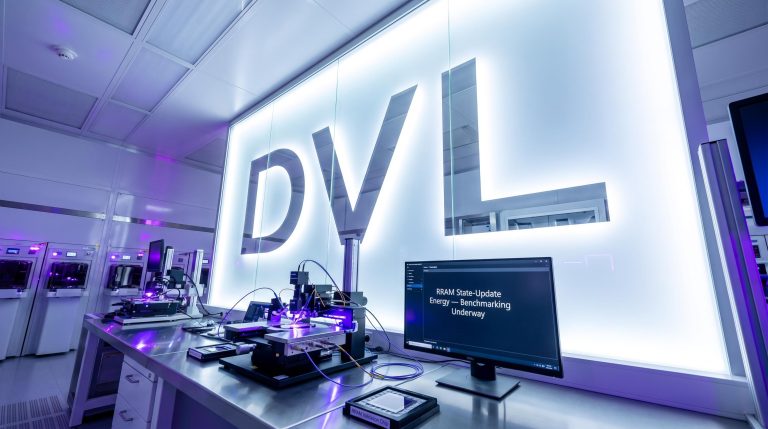 High-tech laboratory with screens
