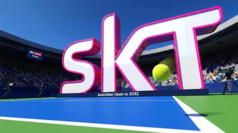 3D letters with tennis ball