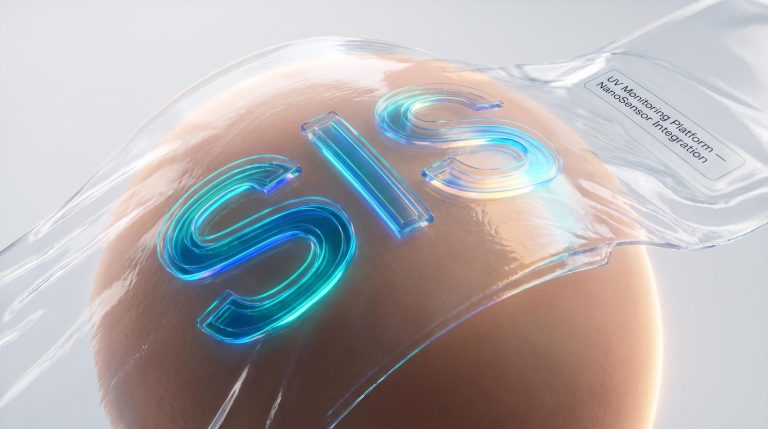 Transparent patch on skin