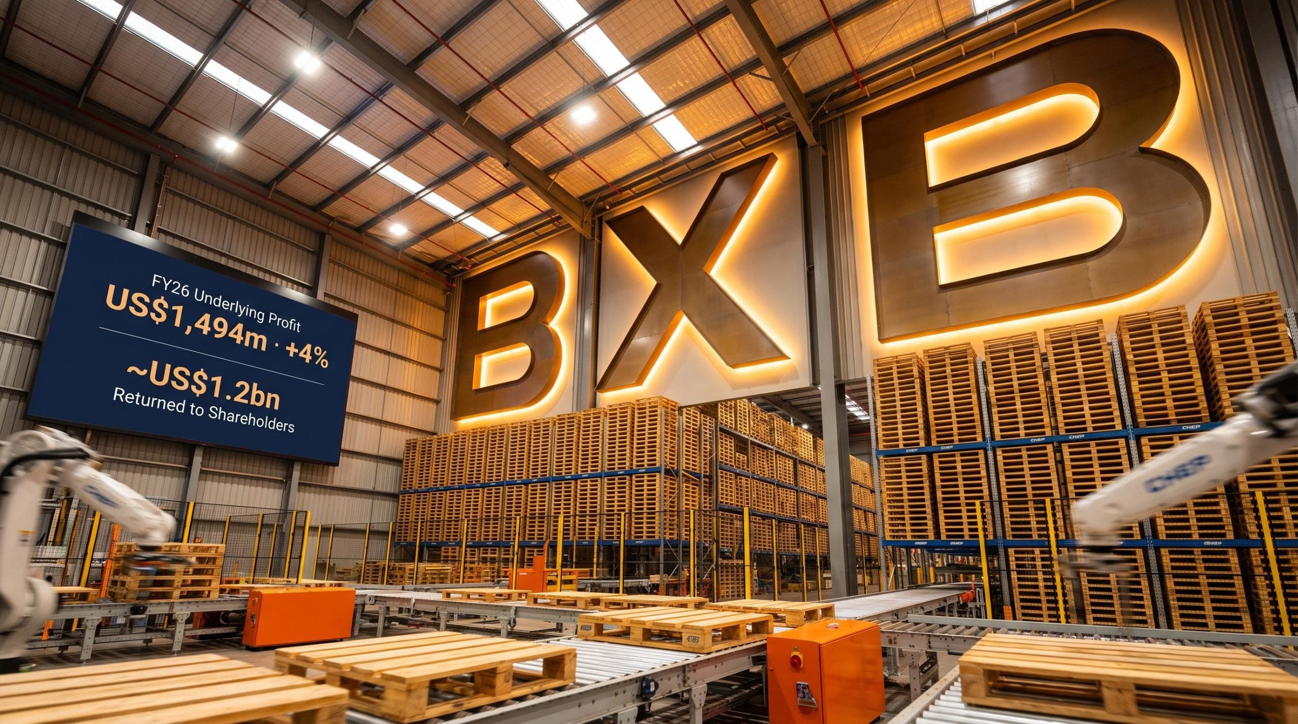 Pallets and financial sign