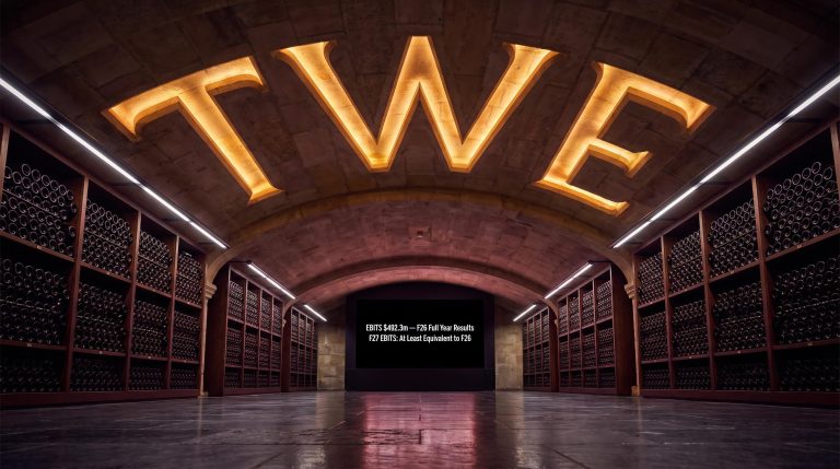 TWE cellar with bottles