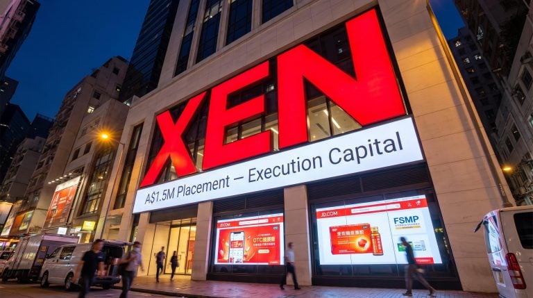 XEN building at night