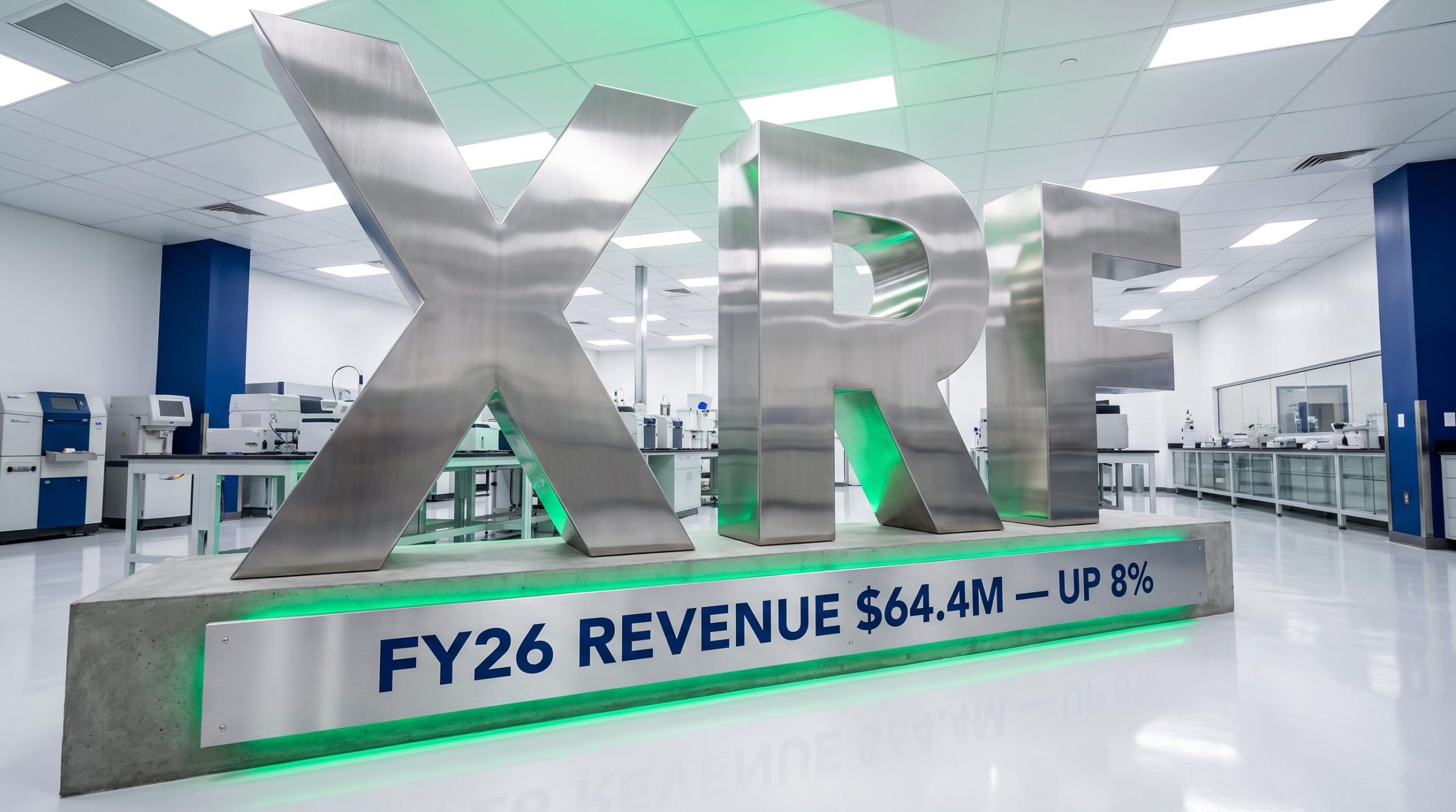 XRF sign in laboratory