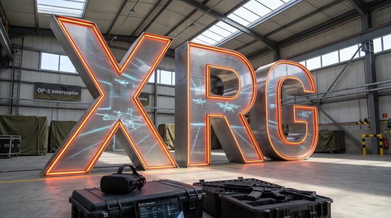 Large glowing letters indoors