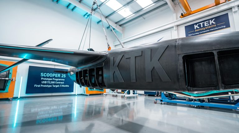 aerospace prototype with KTK logo
