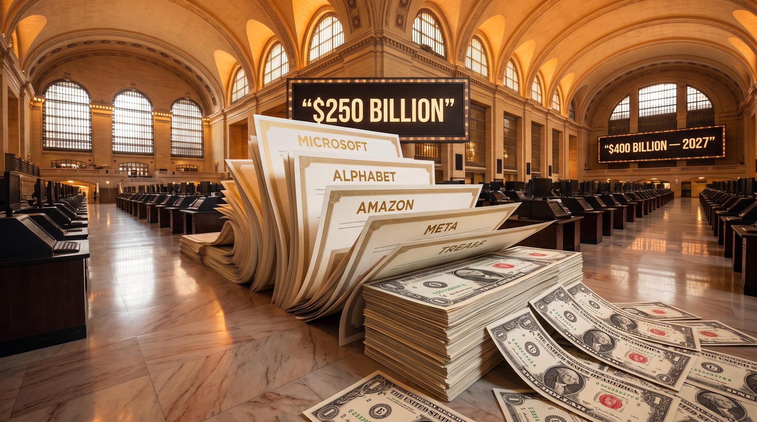 Wall of AI corporate bonds displacing US Treasuries as hyperscalers issue $250 billion in 2026 debt