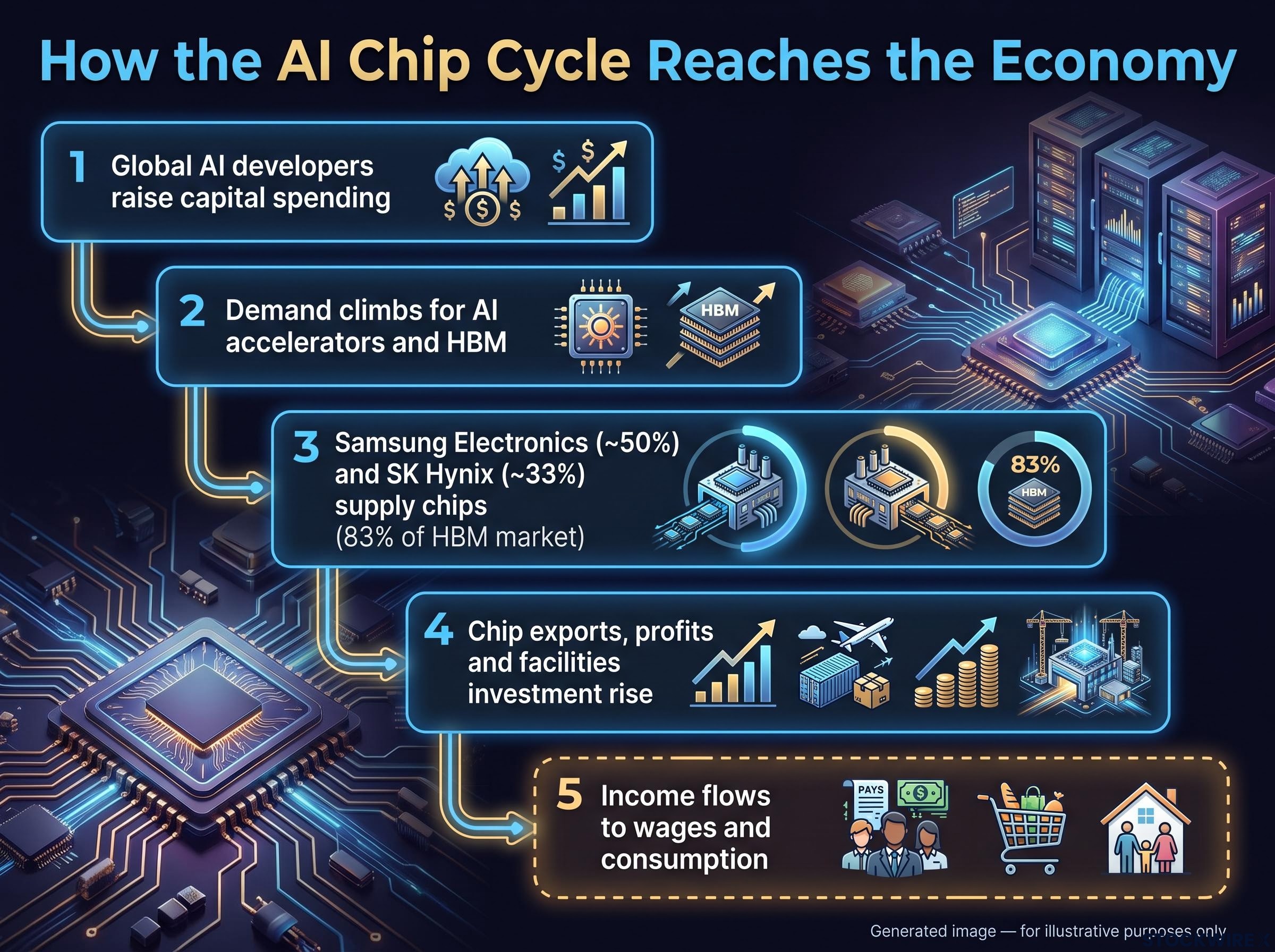 The 5-Step AI Chip Transmission Chain
