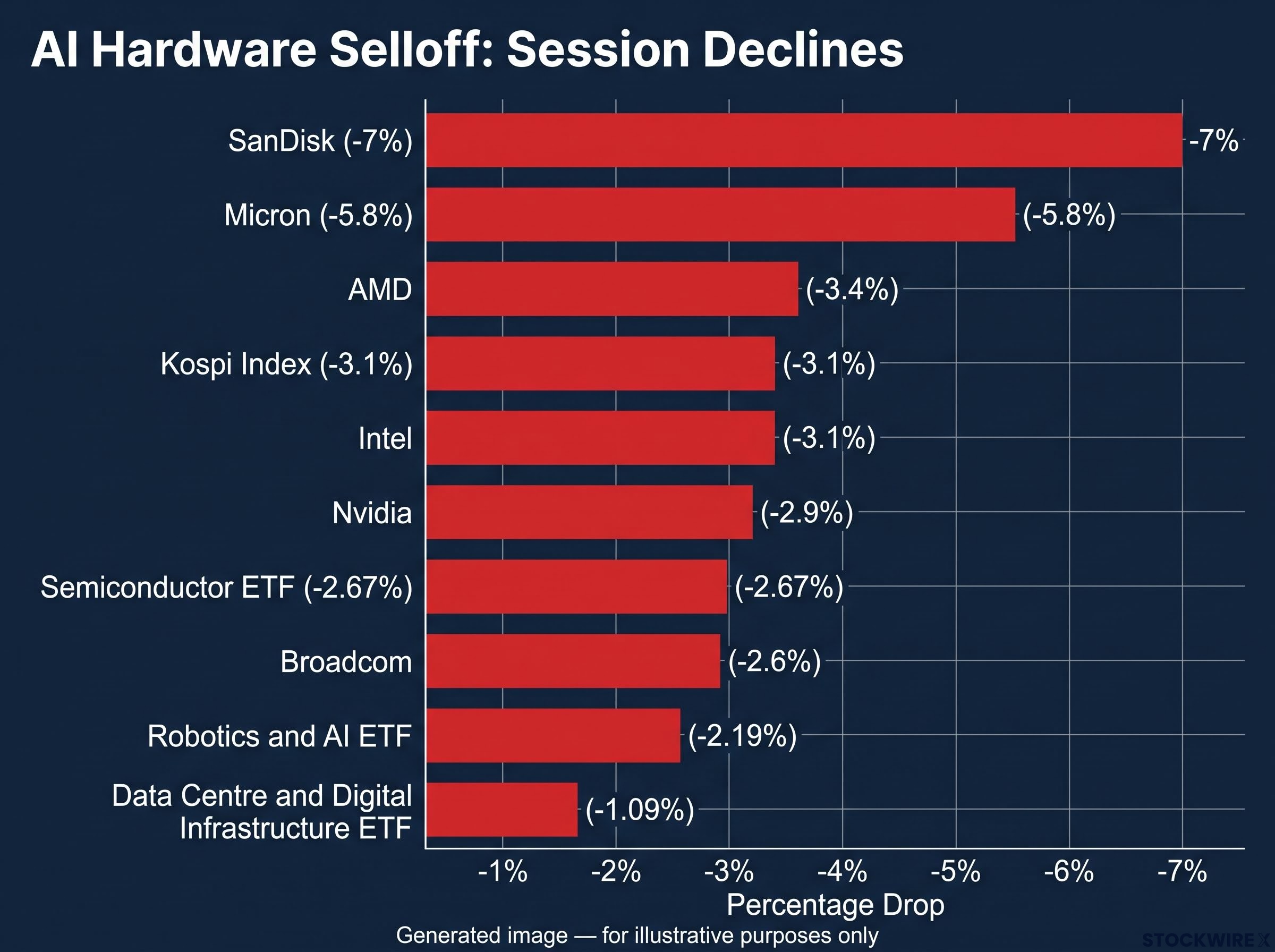 AI Hardware Market Selloff: Session Declines