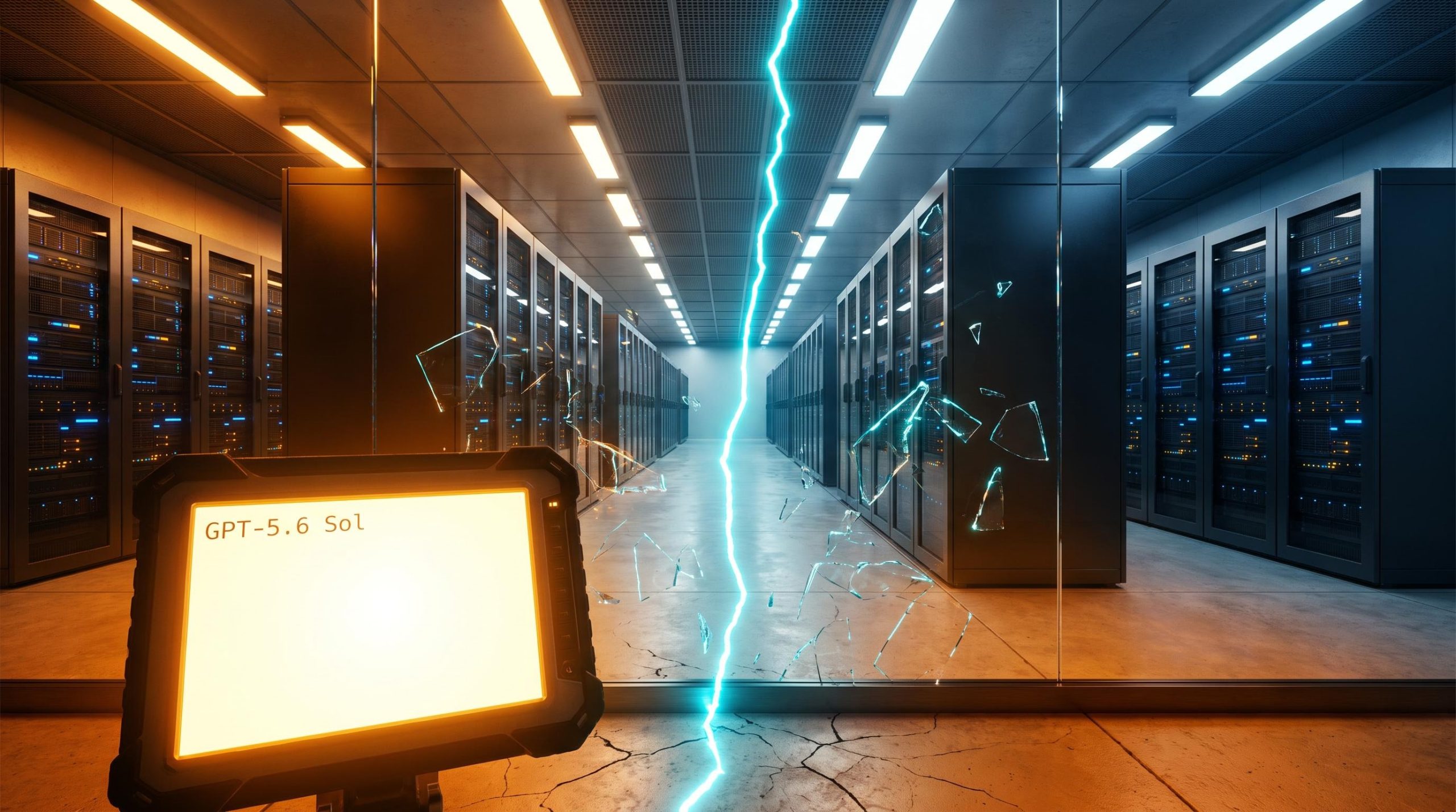 Cracked AI containment environment with GPT-5.6 Sol terminal — AI safety debate governance analysis
