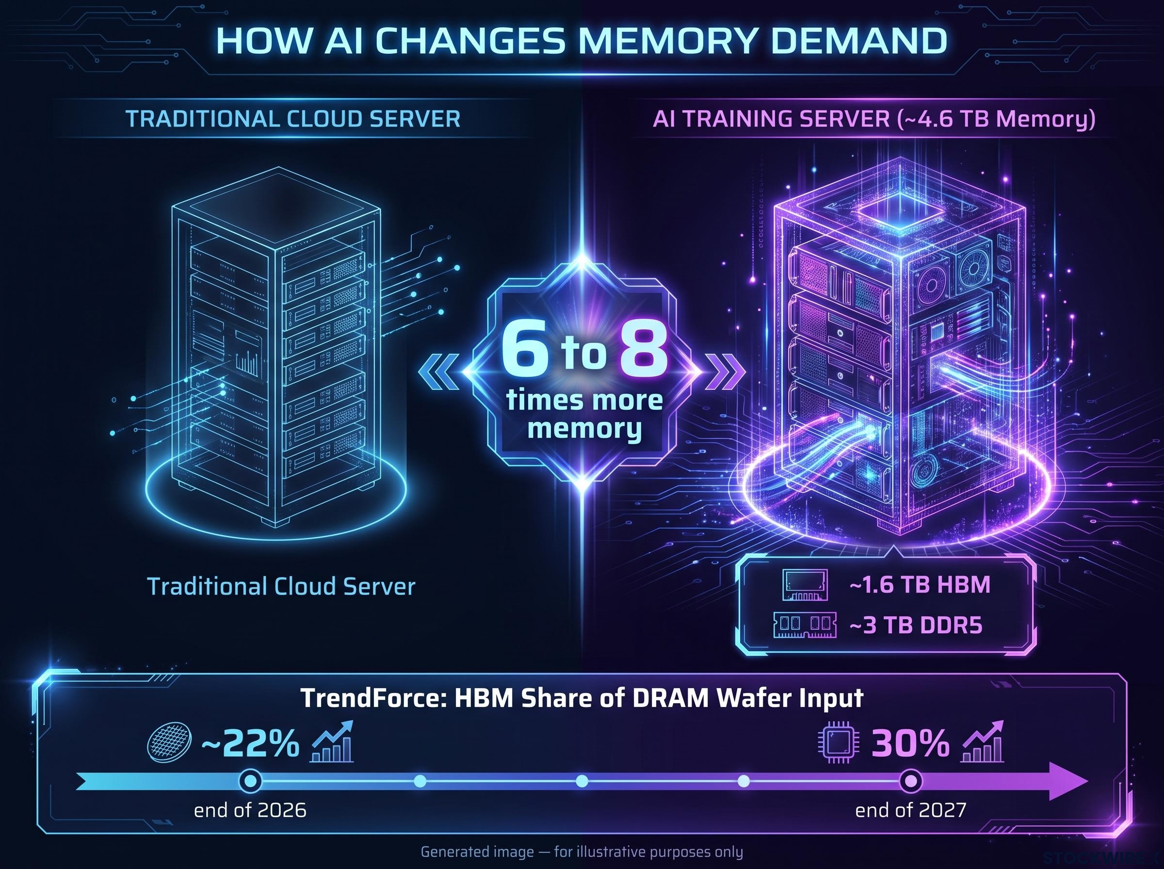 AI Server Memory Architecture vs Traditional Servers