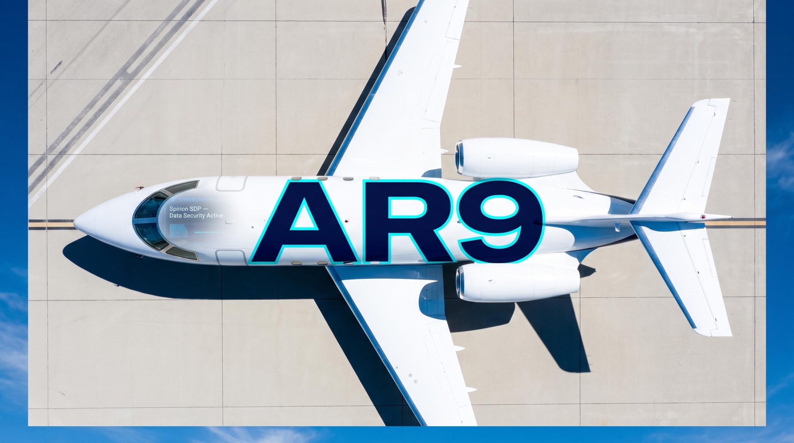 Top view of airplane