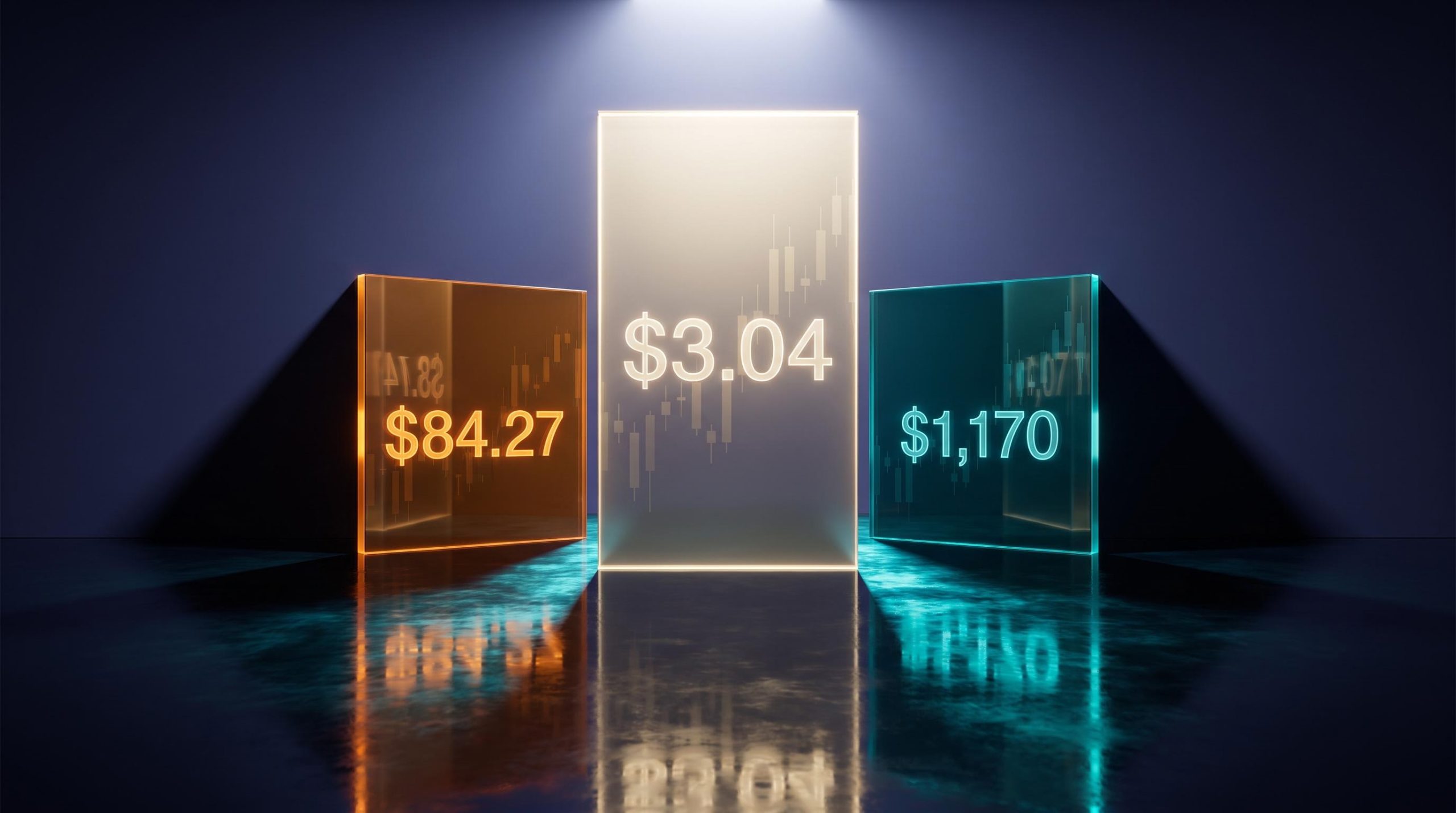 NEAR $3.04 resistance level and altcoin technical setups visualised as crystalline price threshold slabs