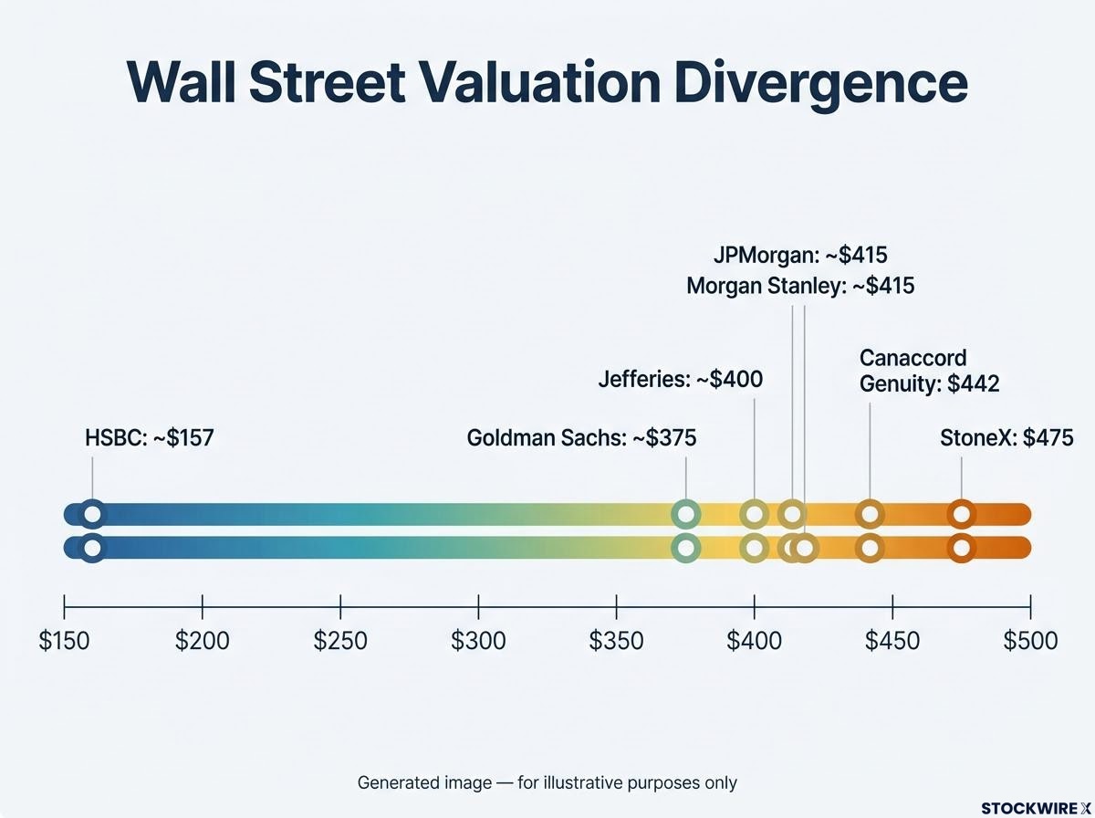 Wall Street Price Target Divergence