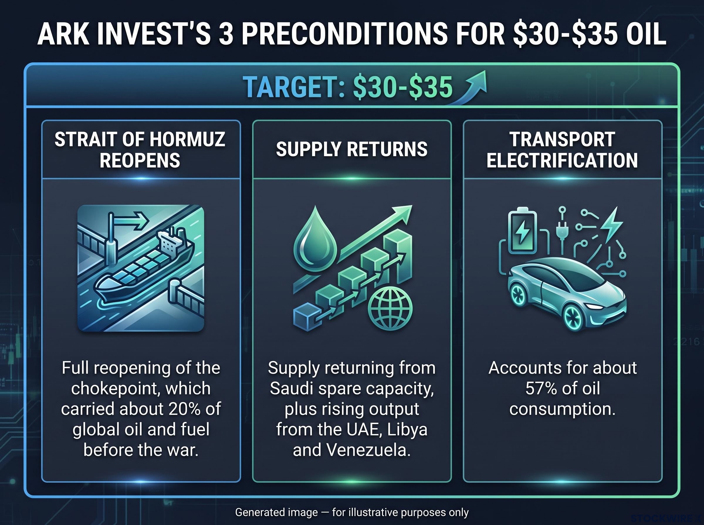 The Three Preconditions for ARK's Oil Forecast