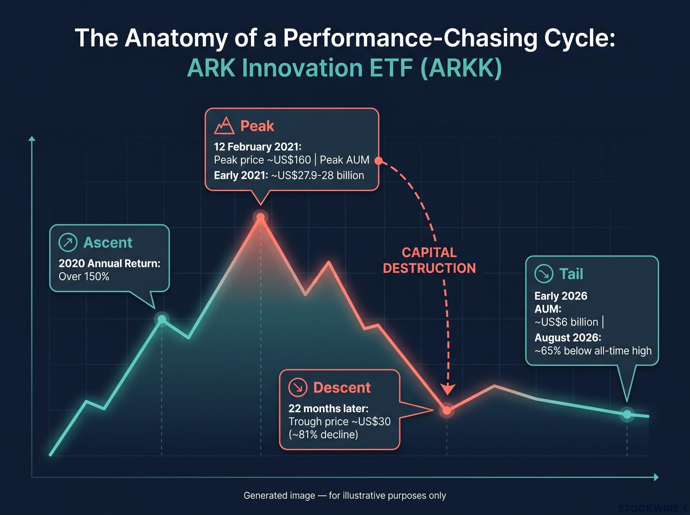 The Anatomy of Performance Chasing: ARKK Boom and Bust
