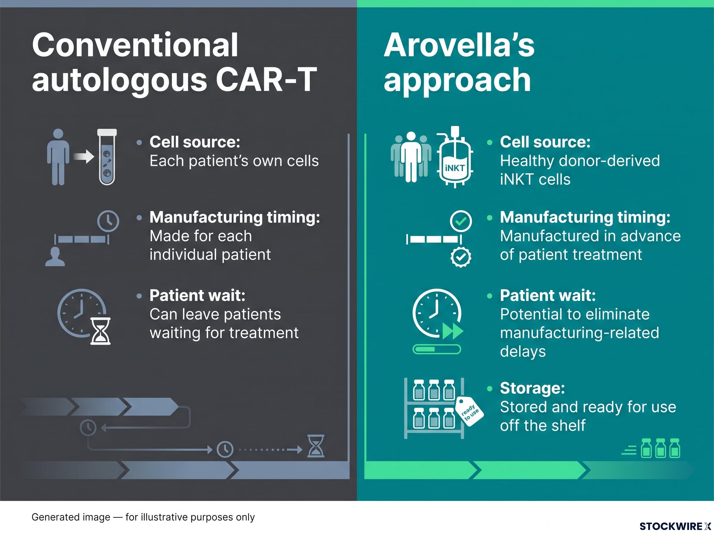 CAR-T Manufacturing Comparison: Conventional vs. Arovella