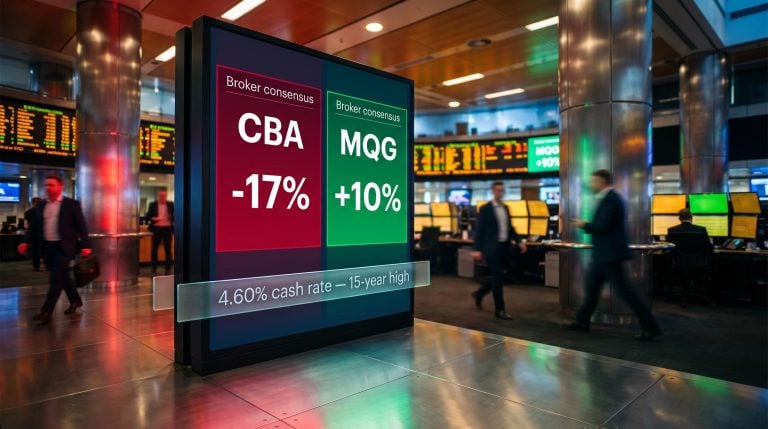 ASX bank stocks broker split: CBA -17% versus Macquarie +10% on RBA 4.60% rate hike