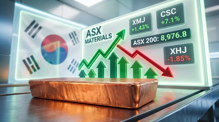 ASX market wrap 31 July 2026: materials surge, XHJ falls -1.85% as KOSPI shock drives sector rotation