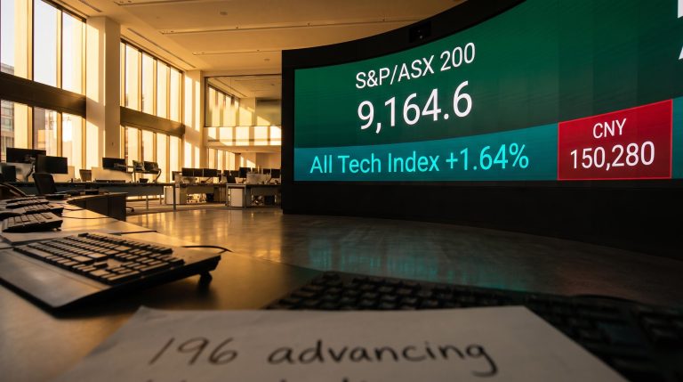 ASX 200 closes at 9,164.6 with broad rally as lithium futures crash 6% in single session