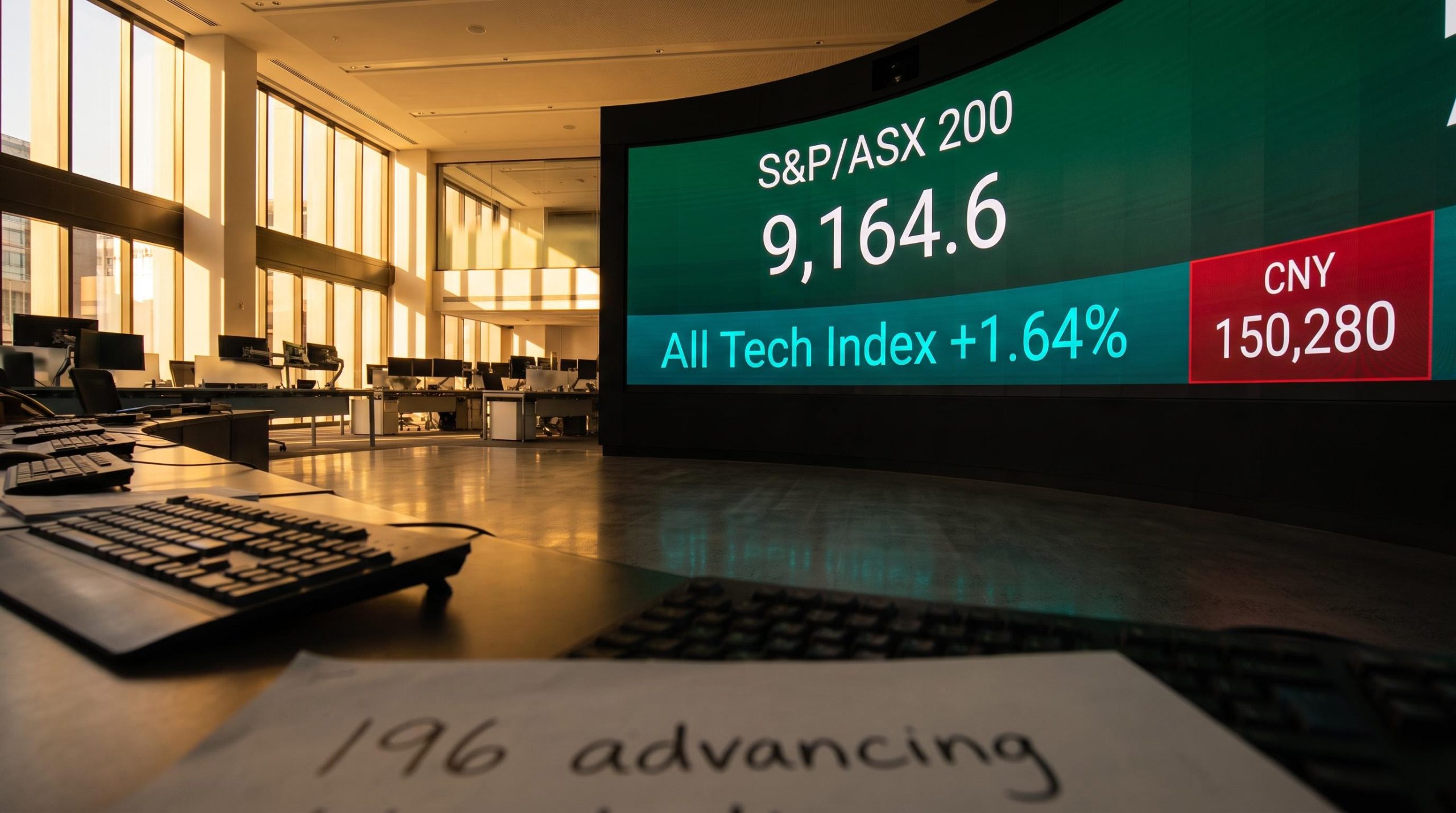 ASX 200 closes at 9,164.6 with broad rally as lithium futures crash 6% in single session
